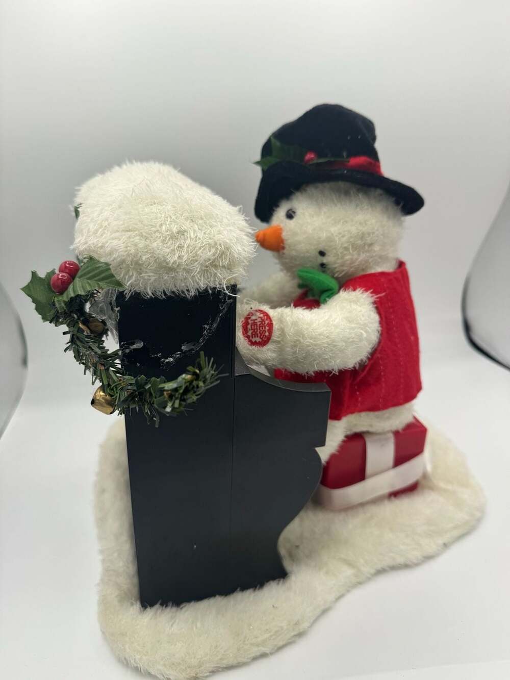 T.L. Toys HK Ltd Animated Musical Snowman Playing Piano Plush Christmas Toy